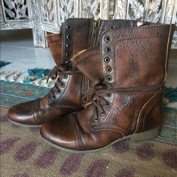 steve madden women's troopa combat boots